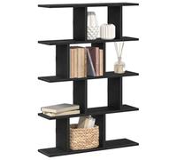Tonture Étagère murale flottante à 12 compartiments en bois noir pour salon, chambre à coucher, cuisine, bureau avec rangement peu encombrant et design élégant