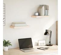 Tonture Étagères flottantes 2 pcs 40x23,5x4 cm en Bois d'ingénierie avec Support métallique pour Rangement et décoration Murale dans Salon Cuisine Chambre Bureau