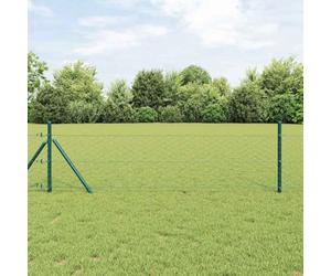 Tonture Fixation au sol hexagonale 25 x 0,5 m en acier recouvert de PVC pour clôture, barrière, palissade, grillage, mur de séparation, treillis occultant, pour jardin, terrasse, extérieur