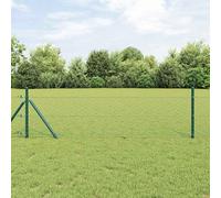 Tonture Fixation au sol hexagonale 25 x 0,8 m en acier recouvert de PVC pour clôture, barrière, palissade, grillage, mur, séparation, treillis, occultant ou haie extérieure