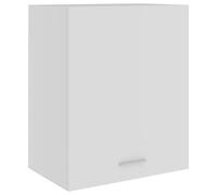 Tonture Lyon Armoire suspendue en bois blanc 50 x 31 x 60 cm avec porte et étagère Espace de rangement pour cuisine salle à manger pour ranger vaisselle et ustensiles de cuisine