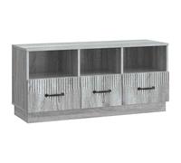 Tonture Meuble TV en Bois d'ingénierie Sonoma Gris 102 x 34,5 x 47 cm avec tiroirs, Rangement pour Salon, Console Multifonction Design Moderne scandinave et Support pour écran Multimedia
