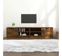 Tonture Meubles TV 2 pcs en Bois d'ingénierie chêne fumé 80x35x36,5 cm avec Rangement, Support pour télévision, Console et appareils multimédia, Design Moderne pour Salon et Chambre