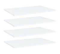 Tonture Panneaux de bibliothèque en Bois d’ingénierie Blanc, Ensemble de 4 pièces pour Rangement, Meuble de Salon ou Chambre, Facile à Monter et à Nettoyer, idéal pour Organiser Livres et Objets