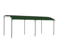 Tonture Pavillon 6 x 3 x 2,55 m Vert en Acier Enduit de Poudre avec Tissu Polyester, abri Jardin pour terrasse, pergola tonnelle kiosque Protection Soleil Pluie Vent, idéal Camping Piscine extérieur
