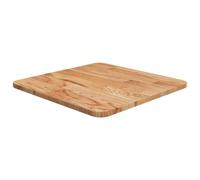 Tonture Plateau de table carré en chêne massif - Marron clair - 40 x 40 x 1,5 cm - Laqué - Plateau de meuble polyvalent pour bricolage, cuisine, bureau, salon et salle à manger