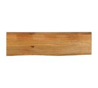 Tonture Plateau de table en bois massif de mangue, 100 x 20 x 3,8 cm, avec bord d'arbre, surface robuste pour bureau, cuisine, salon, salle à manger, meubles à faire soi-même, plaque de rechange