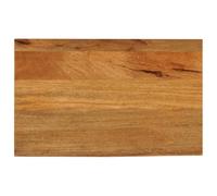 Tonture Plateau de table en bois massif de mangue, 60 x 40 x 2,5 cm, avec bord d'arbre, surface naturelle, pour meubles, bureau, cuisine, salon, stable, polyvalent, comme remplacement ou découpe