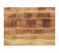 Tonture Plateau de table rectangulaire en bois de manguier massif - 80 x 60 x 3,8 cm - Avec finition naturelle - Pour cuisine, bureau, salle à manger, bricolage - Plaque de rechange stable et
