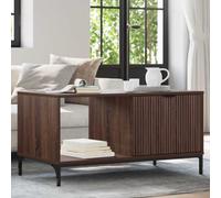 Tonture Table Basse chêne Brun 90 x 49 x 46 cm en Bois d'ingénierie avec tiroir et étagère, Meuble Salon Moderne pour Rangement, Console Multifonction pour séjour et Chambre