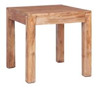 Tonture Table Basse en Bois d'acajou Massif 53x50x50 cm, Meuble Salon Vintage, Bout de canapé, Console d'appoint avec Plateau Robuste pour séjour intérieur et Chambre