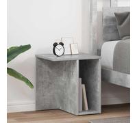 Tonture Table d'appoint Gris béton en Bois d'ingénierie 37 x 32 x 40 cm 2 pièces pour Salon Chambre Bureau Rangement Pratique Support Plante Lampe café