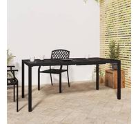 Tonture Table de jardin en acier anthracite, 165 x 80 x 72 cm, robuste, revêtue par pulvérisation, résistante aux intempéries, pour terrasse, balcon, jardin, idéale comme table à manger et table