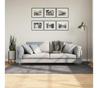 Tonture Tapis HUARTE à Poils Courts Doux Lavable Anthracite 100x200 cm pour Salon Chambre Bureau intérieur extérieur antidérapant Design Moderne