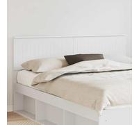 Tonture Tête de lit blanche 160 cm, tête de lit en bois moderne, meuble de chambre à coucher, montage facile, forme rectangulaire, design élégant