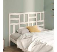 Tonture Tête de lit Blanche en Bois Massif 166x4x104 cm pour Chambre Adulte ou Enfant, Design Moderne scandinave, Aspect élégant, Facile à Assembler, idéale pour décoration et Confort