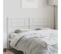 Tonture Tête de lit de Remplacement métal Blanc 120 cm Robuste pour Chambre Adulte ou Enfant, Design Moderne scandinave, Soutien Confort, Fixation Facile, idéale pour lit à Cadre Rond ou à sommier