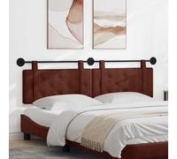 Tonture Tête de lit Suspendue Brun Brillant en PU Antique avec Design capitonné, Support Mural Ajustable pour Chambre Moderne ou scandinave, idéal pour décoration et Confort