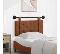 Tonture Tête de lit Suspendue Marron en PU Antique avec éclairage LED réglable pour Chambre Adulte ou Enfant, Design capitonné Moderne, Montage Mural, Support rembourré, décoration élégante
