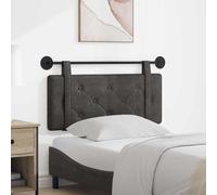 Tonture Tête de lit Suspendue Noire en PU Antique avec Design capitonné, Panneau Mural rectangulaire pour Chambre Adulte ou Enfant, Support rembourré, Fixation Ajustable