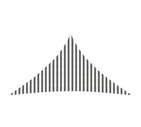 Tonture Voile d'ombre Triangulaire Gris Clair et Blanc 4,5 x 4,5 x 4,5 m en HDPE avec Fixation Acier Inoxydable pour Jardin terrasse Balcon Protection Soleil UV extérieure