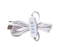 TONXX Rallonge de variateur LED DC5V, Port USB, câble d'alimentation, contrôleur de Gradation pour lumières LED, Rubans Lumineux, Bandes Lumineuses