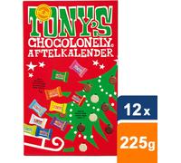 Tony's Chocolonely - Calendrier de Noël en chocolat | Boîte A 255 Grammes | 12 Stücke