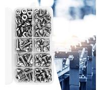 Tonysa Assortiment de Kit de Vis en Acier Inoxydable 140 Pièces avec écrous pour les Projets de Réparation à Domicile Acier Inoxydable 304 Durable Résistant à la Corrosion