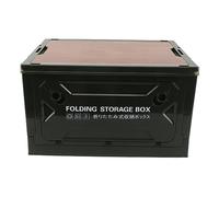 Tonysa Boîte de Rangement Pliante, Boîte de Rangement de Camping Pliable, Bac de Rangement de Camping à Ouverture sur 5 Côtés, étanche, de 100 Kg, pour Voiture en Plein Air,