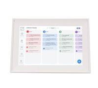 Tonysa Calendrier Numérique Intelligent 10.1 Pouces avec Écran Tactile, | Synchronisation avec , prise en charge , tableau des tâches interactif, boîtier ABS