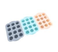 Tonysa Moule à Gâteau en Silicone Antiadhésif à 12 Cavités, Moule à Canele pour Pain, Muffin et Cupcake, 3 Pièces