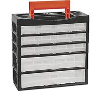 TOOD - Casier De Rangement À 15 Tiroirs En Plastique Avec Poignée - Bricolage - Rangement Garage - 31,8x13,5x31cm