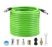 Tool Daily 10M Tuyau Déboucheur Canalisation pour Nettoyeur Haute Pression avec Adaptateurs pour Karcher K2 K3 K4 K5 K6 K7 et Bosch AQT, Kit de Jet d'Égout avec Buse à Jet et Buse Rotative, 250 bar