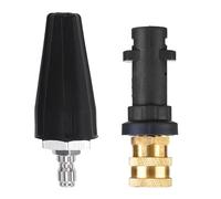 Tool Daily Buse Turbo Haute Pression avec Adaptateur pour Karcher K2-K7 | 360° Rotative, Rotabuse de Pulvérisation, pour Lavage Auto, Nettoyage Béton et Brique, Raccord Rapide 1/4", 9,5 L/min, 170bar