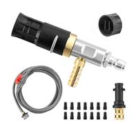 Tool Daily Kit d'Injecteur Chimique Haute Pression pour Karcher K2-K7 | Injecteur en Aval Réglable avec Adaptateur, Buse de Pulvérisation Longue Portée, Raccord Rapide 1/4", 15-17 L/min, 170-280bar