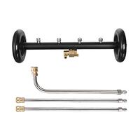 Tool Daily Nettoyeur sous Voiture Double Fonction 40cm,3 Rallonges de Lance | Brosse d'Eau pour Lavage Sous Voiture, Nettoyeur Dessous Voiture pour Nettoyeur Haute Pression, 280 bar