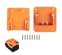 Tool Hanger for pour ridgid pour aeg 18V Drill pour battery Holder(1 SET) | Fits pour ridgid pour aeg 18V, secure pour battery hold, prevents drops, yellow plastic, garage organization