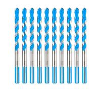 toolant Lot de 10 forets à béton et à maçonnerie de 7 mm - Résistant aux chocs - Pour béton/verre/brique/plastique/ciment/carrelage - Pointe de 7 mm