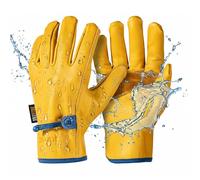 toolant Paire de gants de travail en cuir imperméable Taille XL