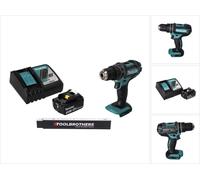 Toolbrothers Mètre pliant + DHP 482 RF1 Perceuse-visseuse à percussion sans fil 18 V 62 Nm + 1x batterie 3,0 Ah + chargeur