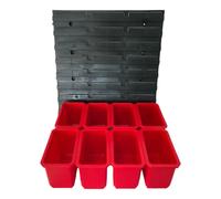 Toolbrothers RHINO Container Set Nr. 2 Paroi d'atelier avec 8 récipients pour la valise RHINO XXL