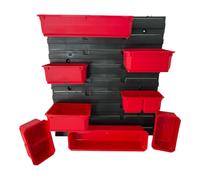 Toolbrothers RHINO Container Set Nr. 6 Paroi d'atelier avec 8 récipients pour RHINO L Organizer hauteur M / L