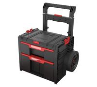 Toolbrothers RHINO L Drawer 2 Cart Plus ECO - Coffre à outils mobile à tiroirs 9,5 l 12 l avec double poignée télescopique