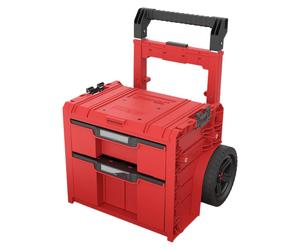 Toolbrothers RHINO L Drawer 2 Cart Plus ULTRA - Mallette à outils mobile à tiroirs 9,5 l 12 l avec double poignée télescopique
