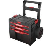Toolbrothers RHINO L Drawer 3 Cart Plus ECO - Mallette à outils mobile à tiroirs 2x 4,5 l 12 l avec double poignée télescopique