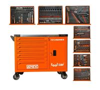 Toolcar APEX Garage 2024 7/8 Orange entièrement équipé Jumbo Chariot d'atelier Chariot à outils