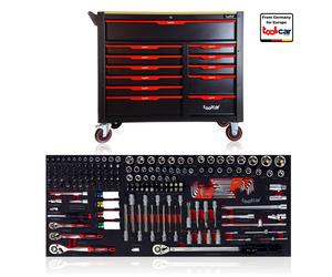 Toolcar Jumbo Pro 12 Black Chariot d'atelier Chariot à outils Armoire à outils Outils