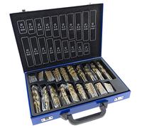 Toolchest Lot de 170 forets hélicoïdaux HSS de qualité supérieure 1-10 mm DIN 338 avec coffret en métal
