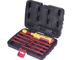 TOOLCRAFT 1~ 6 Nm VDE, pour électricien Set de tournevis lame réversible 9 pièces 1 - 6 Nm DIN 6789