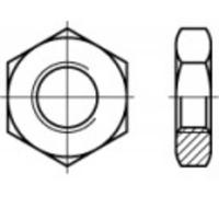 TOOLCRAFT 1060780 Écrou hexagonal M10 DIN 439 acier inoxydable A2 50 pc(s)